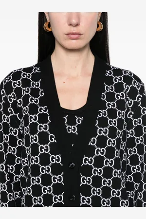Gucci Gg Supreme Wool Cardigan