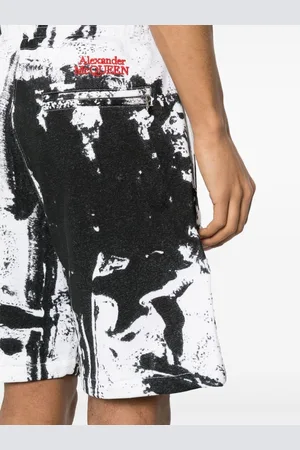 Alexander McQueen Printed Organic Cotton Shorts