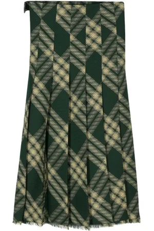 Burberry Wool Midi Skirt