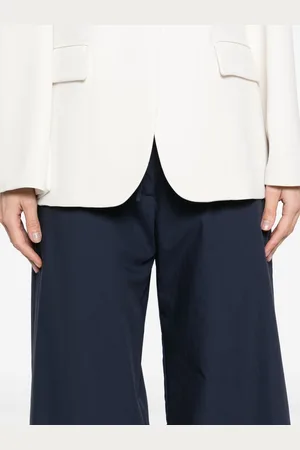 PAROSH Cotton Wide-leg Trousers