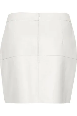 PAROSH Leather Mini Skirt