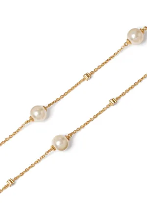VALENTINO GARAVANI Vlogo Necklace With Pearls And Swarowski Crystals