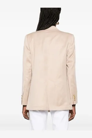 ALYSI Linen Blend Double-breated Jacket