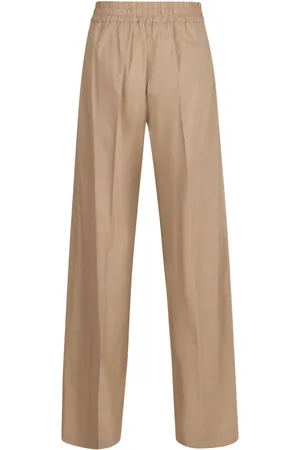 PAROSH Cotton Wide-leg Trousers