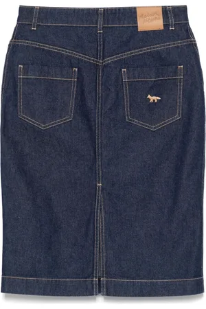 Maison Kitsuné Denim Midi Skirt