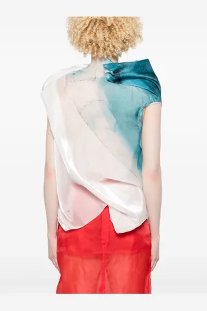 Issey Miyake Printed High-neck Top