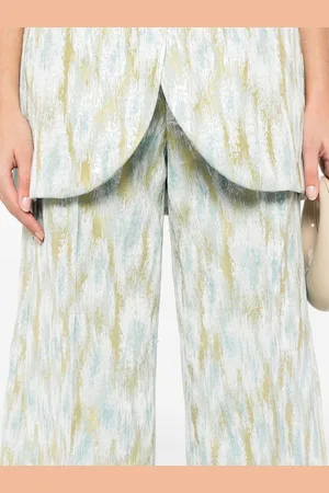 ERIKA CAVALLINI Printed Cropped Trousers