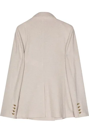 Max Mara Linen Blend Single-breasted Jacket