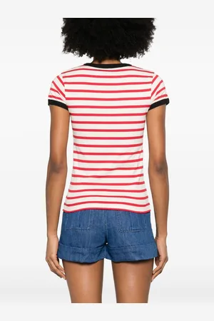 VALENTINO Chez Striped T-shirt