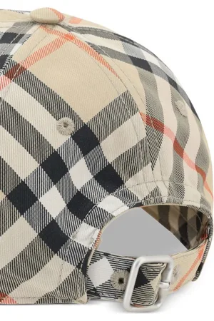 Burberry Ekd Checkered Baseball Cap