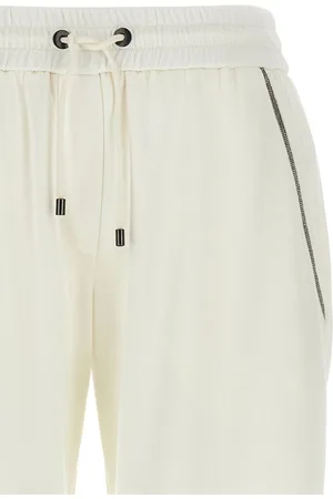 Brunello Cucinelli Cotton And Silk Blend Trousers