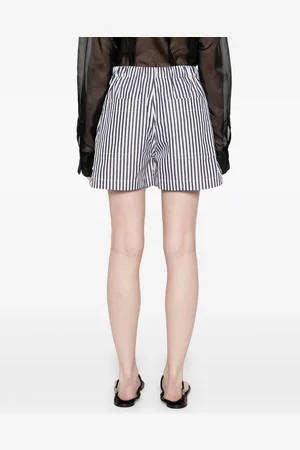 Sportmax Striped Cotton Shorts