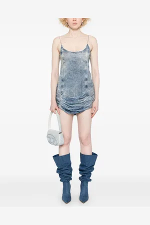 Diesel Denim Print Mini Dress