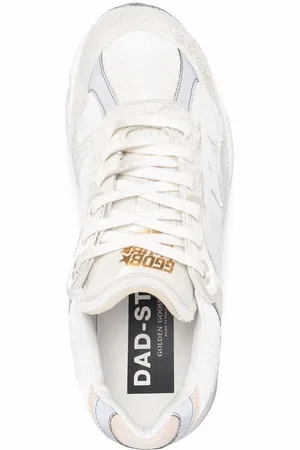 Golden Goose Running Dad Leather Sneakers