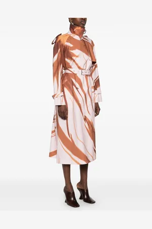 DRIES VAN NOTEN Risto Printed Cotton Trench Coat