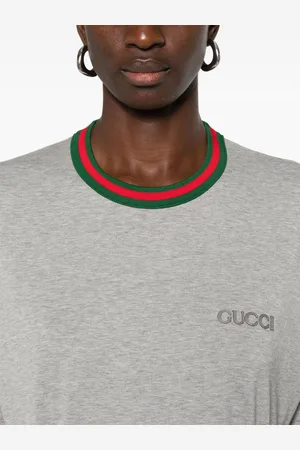 Gucci Web Detail Cotton T-shirt