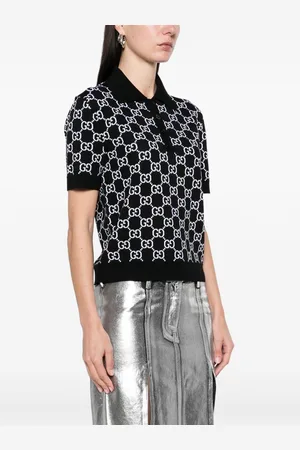 Gucci Gg Supreme Wool Polo Shirt