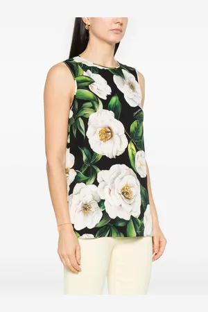 Dolce & Gabbana Printed Silk Top