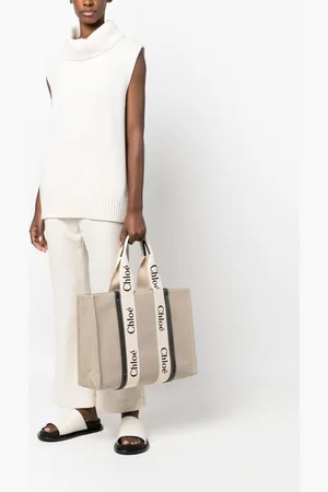 Chloé CHLOÈ- Woody Large Canvas Tote