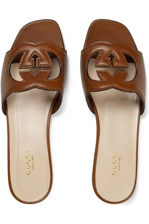 Gucci Cut Leather Sandals