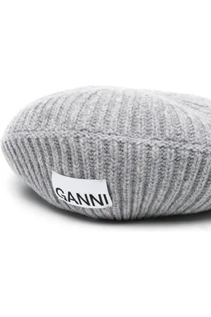 Ganni Ribbed Wool Hat