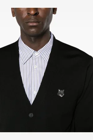 Maison Kitsuné Bold Fox Head Wool Cardigan