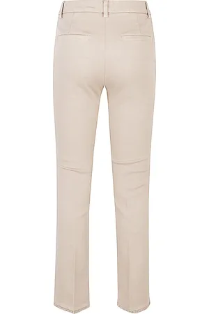 VIA MASINI 80 Cotton Straigh-leg Trousers