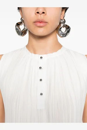 Lanvin Pleated Sleeveless Top