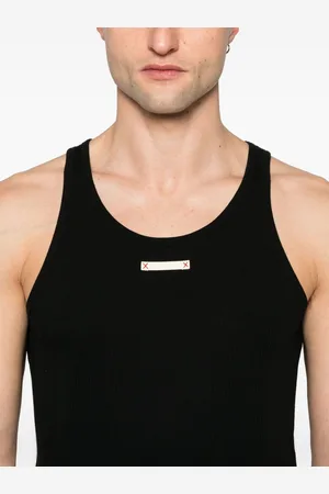 Maison Margiela Logo Cotton Blend Tank Top