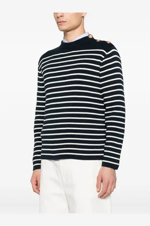 VALENTINO Striped Cotton Sweater