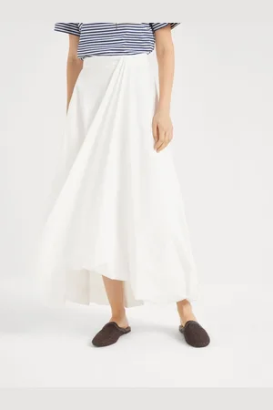 Brunello Cucinelli Cotton Long Skirt