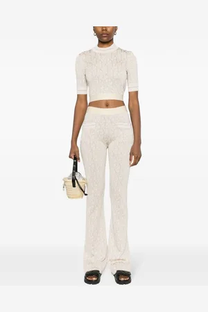 Palm Angels Monogram Jacquard Knit Trousers