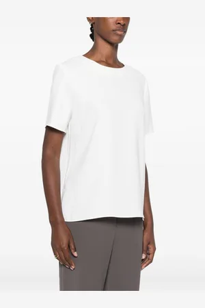 PAROSH Short Sleeves Cady Blouse