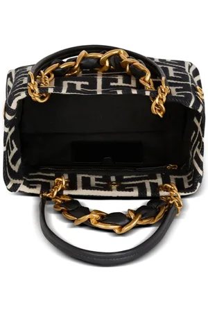 Balmain Monogram Jacquard Tote Bag
