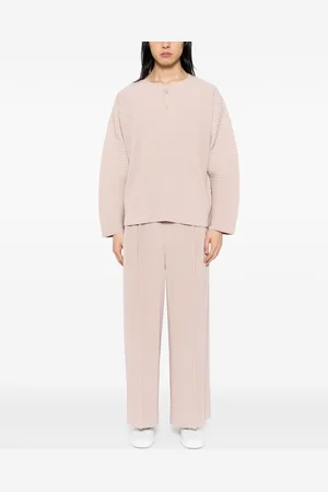 Issey Miyake Pleated Crop Trousers
