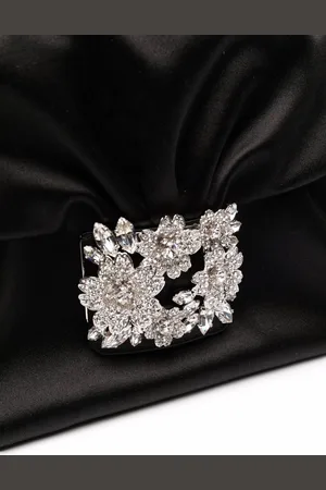 Roger Vivier Rv Bouquet Satin Clutch