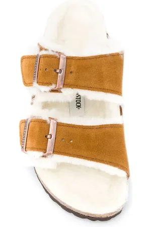 Birkenstock Arizona Shearling, Suede Leather Slipper