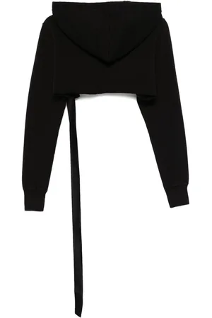Rick Owens Cotton Cropped Hoodie