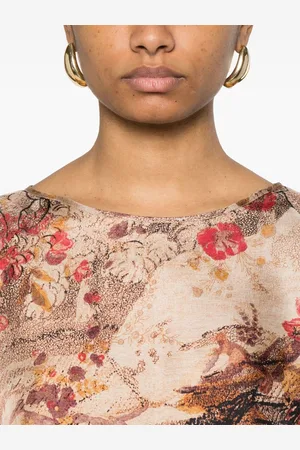 PIERRE-LOUIS MASCIA Printed Silk Blouse