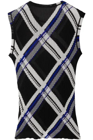 Burberry Check Silk Top