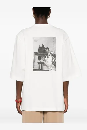 ALYSI Embroidered Cotton T-shirt