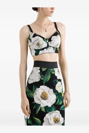 Dolce & Gabbana Printed Cropped Top