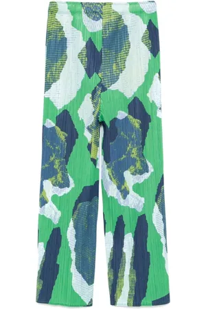 PLEATS PLEASE ISSEY MIYAKE Printed Trousers