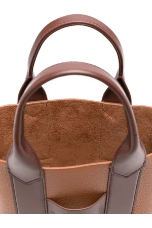 Hogan Script Small Leather Tote Bag