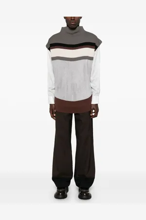 Marni Colorblock Wool Trousers