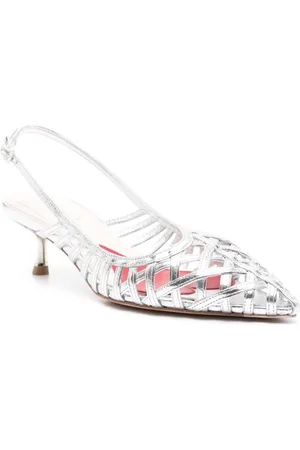 Roger Vivier I Love Vivier Leather Slingback Pumps