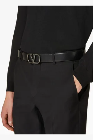 VALENTINO GARAVANI Vlogo Signature Leather Belt