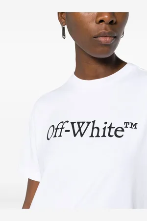 OFF-WHITE Big Logo Bookish Cotton T-shirt