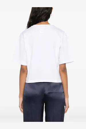 SEMICOUTURE Embroidered Cotton T-shirt