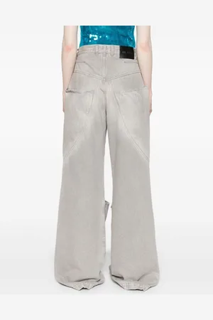 The Attico Wide-leg Denim Cotton Jeans